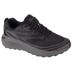 Buty Merrell Morphlite J068063 czarne. Czarne buty sportowe na co dzień męskie z gumy, bez zapięcia. Za 586.59 zł.