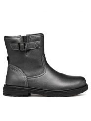 Geox Kozaki Jr Eclair J049QB 000BC C1357 S Szary. Szare kozaki dziewczęce Geox, bez wzorów, ze skóry, bez obcasa. Za 319.99 zł.