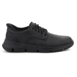 Buty do chodzenia męskie Skechers Slip-Ins: Garza Duran. Czarne buty wizytowe męskie Skechers, z materiału, bez zapięcia. Za 476.00 zł.
