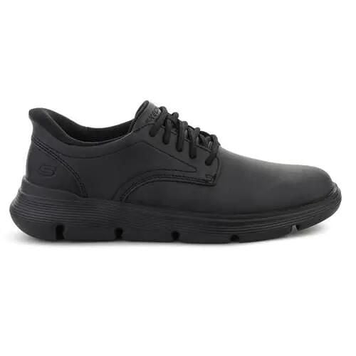 Buty do chodzenia męskie Skechers Slip-Ins: Garza Duran. Czarne buty wizytowe męskie Skechers, z materiału, bez zapięcia. Za 476.00 zł.