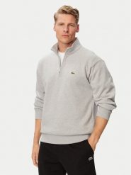Lacoste Bluza SH8866 Szary Regular Fit. Szare bluzy bez kaptura męskie Lacoste, m, z bawełny. Za 639.99 zł.