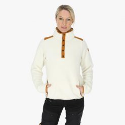 Bluza polarowa z ½ zamkiem Turystyka Damska Swedemount Nordkap Pile Halfneck W. Białe bluzy bez kaptura damskie SWEDEMOUNT, z polaru. Za 399.99 zł.