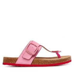 Japonki Tamaris. Czerwone klapki damskie Tamaris, bez wzorów, bez obcasa. Za 219.99 zł.