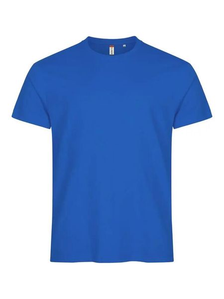 Clique Basic-T T-shirt męska dopasowany krój. Niebieskie t-shirty męskie CLIQUE, m, bez wzorów, z bawełny, bez kołnierzyka. Za 82.69 zł.