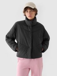 4F Kurtka puchowa w kolorze czarnym rozmiar: S. Czarne kurtki damskie 4f, s, bez wzorów, z puchu, bez kaptura. Za 121.80 zł.