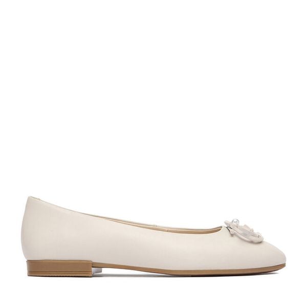 Baleriny Lasocki. Brązowe baleriny damskie Lasocki, bez wzorów, bez obcasa. Za 189.99 zł.