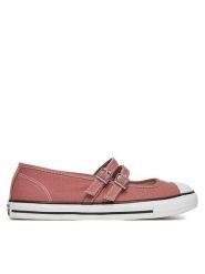 Converse Baleriny Chuck Taylor All Star Dainty Mary Jane A12564C Różowy. Czerwone baleriny damskie Converse, bez wzorów, z materiału, bez obcasa. Za 209.99 zł.