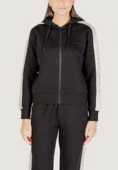 Bluza Kobieta GUESS ACTIVE MARYELLA FULL ZIP SWEATSHIRT. Czarne bluzy bez kaptura damskie Guess Active, s, z jeansu. Za 361.75 zł.