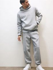 Bluza z kapturem - jasnoszary. Szare bluzy z kapturem męskie Reserved, l, z bawełny. Za 119.99 zł.