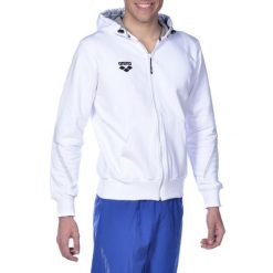 Bluza męska Arena Team Line Hooded Jacker. Szare bluzy z kapturem męskie Arena, m, z bawełny. Za 111.98 zł.