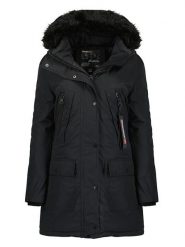 Geographical Norway Parka "Corta" w kolorze czarnym rozmiar: M. Czarne parki damskie Geographical Norway, m, bez wzorów. Za 373.35 zł.