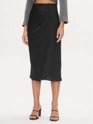 YAS Spódnica midi 26032507 Czarny Regular Fit. Czarne spódniczki damskie YAS, s, bez wzorów, z syntetyku, midi. Za 369.99 zł.