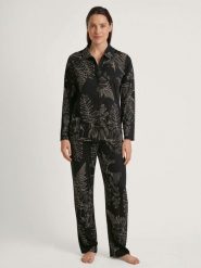 Calida Koszulka piżamowa w kolorze czarnym rozmiar: L. Czarne piżamy damskie Calida, l, bez wzorów, bez ramiączek. Za 282.80 zł.