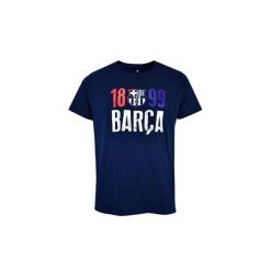 FC Barcelona 1899 ciemnoniebieska koszulka damska. Niebieskie bluzki damskie FC Barcelona, bez wzorów, bez kołnierzyka. Za 110.46 zł.