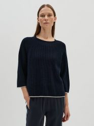 Someday Sweter w kolorze granatowym rozmiar: 40. Niebieskie swetry klasyczne damskie Someday, bez kołnierzyka. Za 254.47 zł.