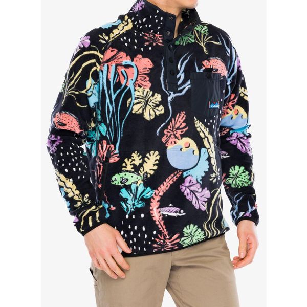 Bluza polarowa męska Kavu Teannaway. Czarne bluzy bez kaptura męskie KAVU, m, z polaru. Za 308.99 zł.
