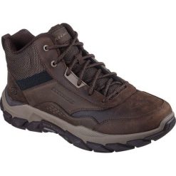 Buty Skechers Santoro-hopkins, Mężczyźni. Brązowe buty trekkingowe męskie Skechers, ze skóry, bez zapięcia, trekkingowe, Skechers Sport. Za 690.00 zł.