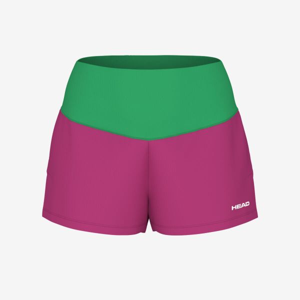 Spodenki krótkie damskie Dynamic. Czerwone szorty damskie HEAD, bez wzorów, z materiału, sportowe. W wyprzedaży za 196.00 zł.