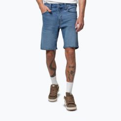 Spodenki męksie Pitbull Hornblend Jeans Pocket. Niebieskie szorty męskie PITBULL, bez wzorów, z bawełny, klasyczne. Za 159.99 zł.