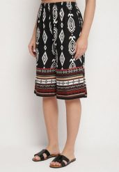 Czarne Szorty z Wysokim Stanem i Wzorem Etno Filanetia. Czarne szorty damskie Born2be, bez wzorów, eleganckie, z podwyższonym stanem. Za 34.99 zł.