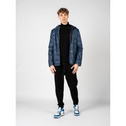 Kurtka turystyczna męska Siron. Niebieskie kurtki męskie Geox, m, bez wzorów, z poliesteru, sportowe, z kapturem. Za 523.00 zł.