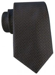Ciemnobrązowy Krawat w Bardzo Drobnym Wzorem - Alties. Krawaty i muchy męskie Alties, bez wzorów, z tkaniny, eleganckie. Za 55.00 zł.