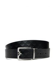 Emporio Armani Pasek Męski Y4S502 Y221E 81386 Czarny. Czarne paski męskie Emporio Armani, bez wzorów, ze skóry. Za 379.99 zł.