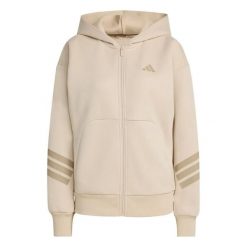 Bluza damska z kapturem adidas Future Icons 3-Stripes. Brązowe bluzy sportowe damskie Adidas, xl, bez wzorów, z bawełny, bez ramiączek, z kapturem. Za 262.00 zł.