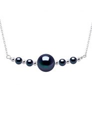 Mitzuko Srebrny naszyjnik z perłami - dł. 38 cm rozmiar: onesize. Szare naszyjniki damskie Mitzuko, srebrne. Za 260.99 zł.