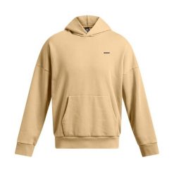 Bluza męska Under Armour Icon HWT Fleece Wash OS Hoodie. Brązowe bluzy bez kaptura męskie Under Armour, bez wzorów, sportowe, bez kołnierzyka, bez ramiączek. Za 369.99 zł.