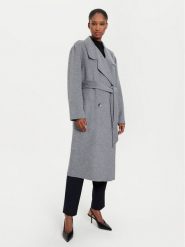 Boss Płaszcz wełniany Clibari 50521160 Szary Regular Fit. Szare płaszcze damskie Boss, na zimę, bez wzorów, z wełny. Za 2,559.00 zł.