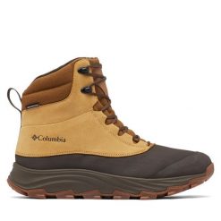 Śniegowce Columbia. Brązowe buty zimowe męskie Columbia, bez zapięcia. Za 419.99 zł.