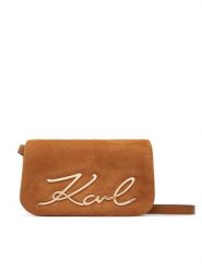 KARL LAGERFELD Torebka B3W30016 Brązowy. Brązowe listonoszki damskie Karl Lagerfeld, bez wzorów, ze skóry, bez dodatków. Za 1,099.00 zł.