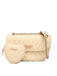 Guess Torebka Atabey HWQG98 94210 Żółty. Żółte torebki klasyczne damskie Guess, z aplikacjami, ze skóry, bez dodatków. Za 589.99 zł.