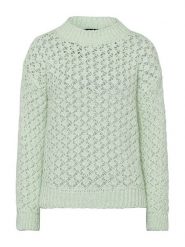 More & More Sweter w kolorze miętowym rozmiar: 42. Zielone swetry klasyczne damskie MORE & MORE, bez kołnierzyka. Za 78.47 zł.