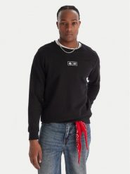 Kappa Bluza Authentic Nymphe 321Y1MW Czarny Comfort Fit. Czarne bluzy bez kaptura męskie Kappa, m, z bawełny. Za 139.99 zł.