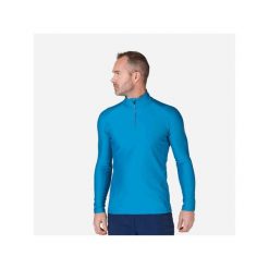 Bluza narciarska męska Rossignol CLASSIQUE 1/2 Zip termo niebieska. Niebieskie bluzy bez kaptura męskie Rossignol, m. Za 209.99 zł.