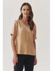 TATUUM Bluzka w kolorze beżowym rozmiar: 40. Brązowe bluzki damskie Tatuum, bez wzorów, z wiskozy, bez kołnierzyka, bez ramiączek. Za 91.56 zł.