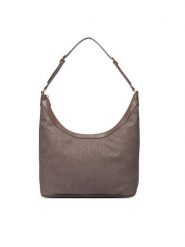 Calvin Klein Torebka Emblem Aop Sueded M Shoulder Bag LV04F3881G Beżowy. Brązowe torebki klasyczne damskie CALVIN KLEIN, bez wzorów, ze skóry, bez dodatków. Za 649.99 zł.