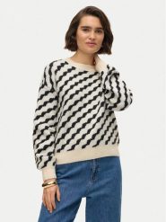 Vero Moda Sweter Lara 10310862 Beżowy Regular Fit. Brązowe swetry klasyczne damskie Vero Moda, xs, z syntetyku, bez kołnierzyka. Za 189.99 zł.