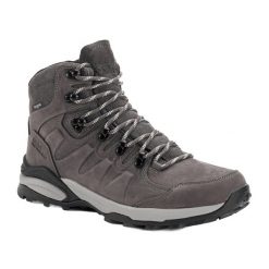 Buty trekkingowe męskie Jack Wolfskin Refugio Prime Texapore Mid. Szare buty trekkingowe męskie Jack Wolfskin, z gumy, bez zapięcia. Za 449.99 zł.