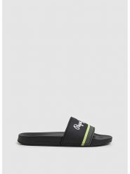 Pepe Jeans FOOTWEAR Klapki w kolorze czarnym rozmiar: 43. Czarne klapki i japonki męskie Pepe Jeans FOOTWEAR, z jeansu. Za 87.81 zł.