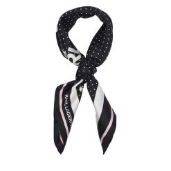 Apaszka KARL LAGERFELD. Czarne apaszki damskie Karl Lagerfeld, bez wzorów. Za 429.99 zł.