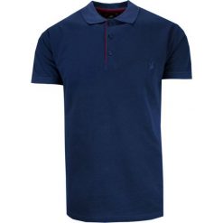 Koszulka POLO, Casualowa, Ciemna Granatowa Męska, Krótki Rękaw, Jednokolorowa, T-shirt -EXPOMAN. Niebieskie koszulki polo męskie Expoman, l, bez wzorów, z bawełny, bez ramiączek. Za 109.00 zł.