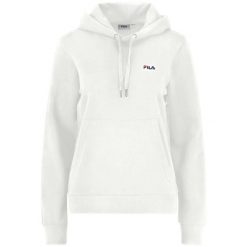 Bluza damska z kapturem Fila Lierna. Białe bluzy sportowe damskie Fila, xl, bez wzorów, z dresówki, bez ramiączek, z kapturem. Za 246.20 zł.