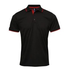Męska Koszulka Polo Coolchecker Contrast. Czarne koszulki polo męskie PREMIER, m, bez wzorów, bez ramiączek. Za 85.99 zł.