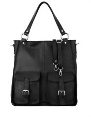 Duża torebka damska Canaletto ze skóry groszkowanej – elegancja, funkcjonalność i ponadczasowy styl TD901. Czarne torebki klasyczne damskie bez wzorów, ze skóry, duże, bez dodatków. Za 419.00 zł.