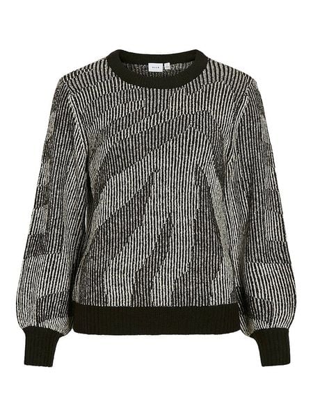 Vila Sweter "Pinna" w kolorze kremowo-beżowym rozmiar: XL. Brązowe swetry klasyczne damskie Vila, xl, bez kołnierzyka. Za 91.77 zł.