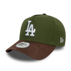 Czapka typu snapback New Era Dodgers Suede E-Frame. Zielone czapki męskie New Era, bez wzorów, sportowe. Za 179.50 zł.