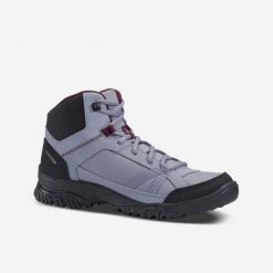 Buty turystyczne damskie Quechua NH100 mid. Brązowe obuwie trekkingowe damskie QUECHUA. W wyprzedaży za 59.99 zł.